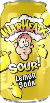 Warheads 0,355л.*12шт. Lemon Sour Soda USA  Ворхедс