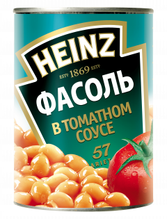 ФАСОЛЬ белая в томатном соусе ж/б 415 гр. Heinz