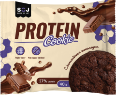 Печенье Protein Cookie с молочным шоколадом без добавления сахара 40г*10шт.