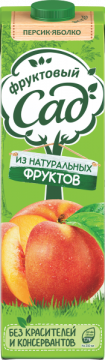 Фруктовый сад 0,95л. персик-яблоко/12шт.