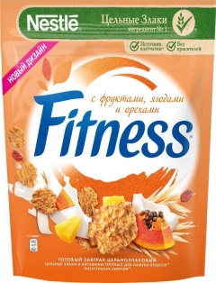Nestle Fitness Завтрак сухой фрукты, ягоды и орехи 200гр./1шт. Нестле Фитнесс
