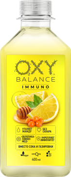 Oxy Balance ИММУНО со вкусом лимон-мед, без газа 0,4л./9шт.