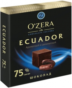 OZera Ecuador Шоколад 75% 90г*6шт.