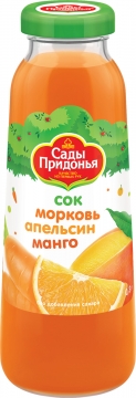 Сады Придонья 0,3л. сок  из морк.апельс.манго  с мякотью стекло./8шт.