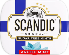 SCANDIC Конфеты без сахара 14г*18шт. Арктическая мята Скандик