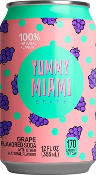 Yummy Miami 0,355л.*12шт. Grape USA  Ямми Майами