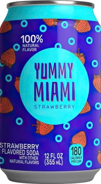 Yummy Miami 0,355л.*12шт. Strawberry USA  Ямми Майами