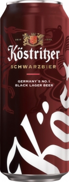 Пиво Kstritzer Schwarzbier пастеризованное тёмное фильтрованное, Алк.4,8 %, 0,5 л. Банка