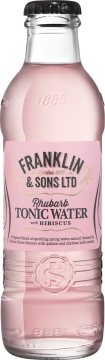 Franklin & Sons 0,2л./24шт. Rhubarb with Hibiscus Tonic Water  Фрэнклин энд  Сонс Ревень и Гибискус  Тоник