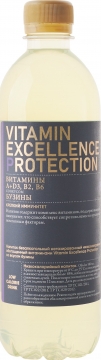 Vitamin Excellence Protection co вкусом бузины 0,5л.*12шт.  Витамин Экселанс