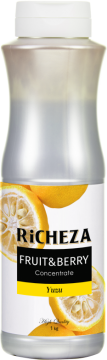 RiCHEZA Концентрат Японский лимон Юзу бутылка пластик (1кг) шт   Ричеза