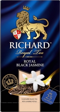 Чай Richard  Royal Black Jasmine   черный 25x1,8гр 1/12 Ричард
